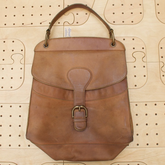 Vintage Marni 100% Leather Medium Size Brown Hobo Satchel Purse Made In Italy - Picture 3 of 17